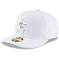 Men's New Orleans Saints New Era White on White Low Profile 59FIFTY Fitted Hat 3155454